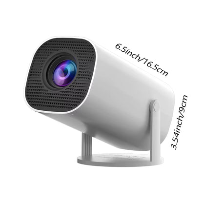 HD Mini Projector, Supports 4K Video, Resolution 1280X720P, Portable Design, with Remote Control, Brings Home Theater Experience
