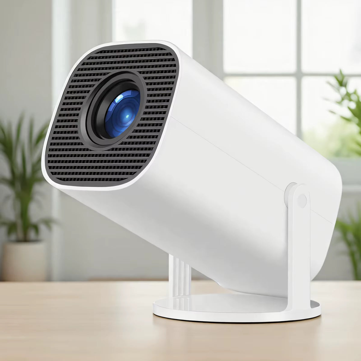 HD Mini Projector, Supports 4K Video, Resolution 1280X720P, Portable Design, with Remote Control, Brings Home Theater Experience