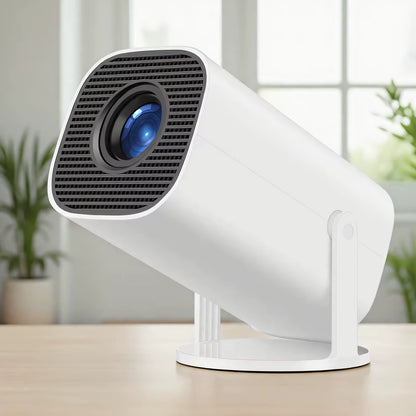 HD Mini Projector, Supports 4K Video, Resolution 1280X720P, Portable Design, with Remote Control, Brings Home Theater Experience